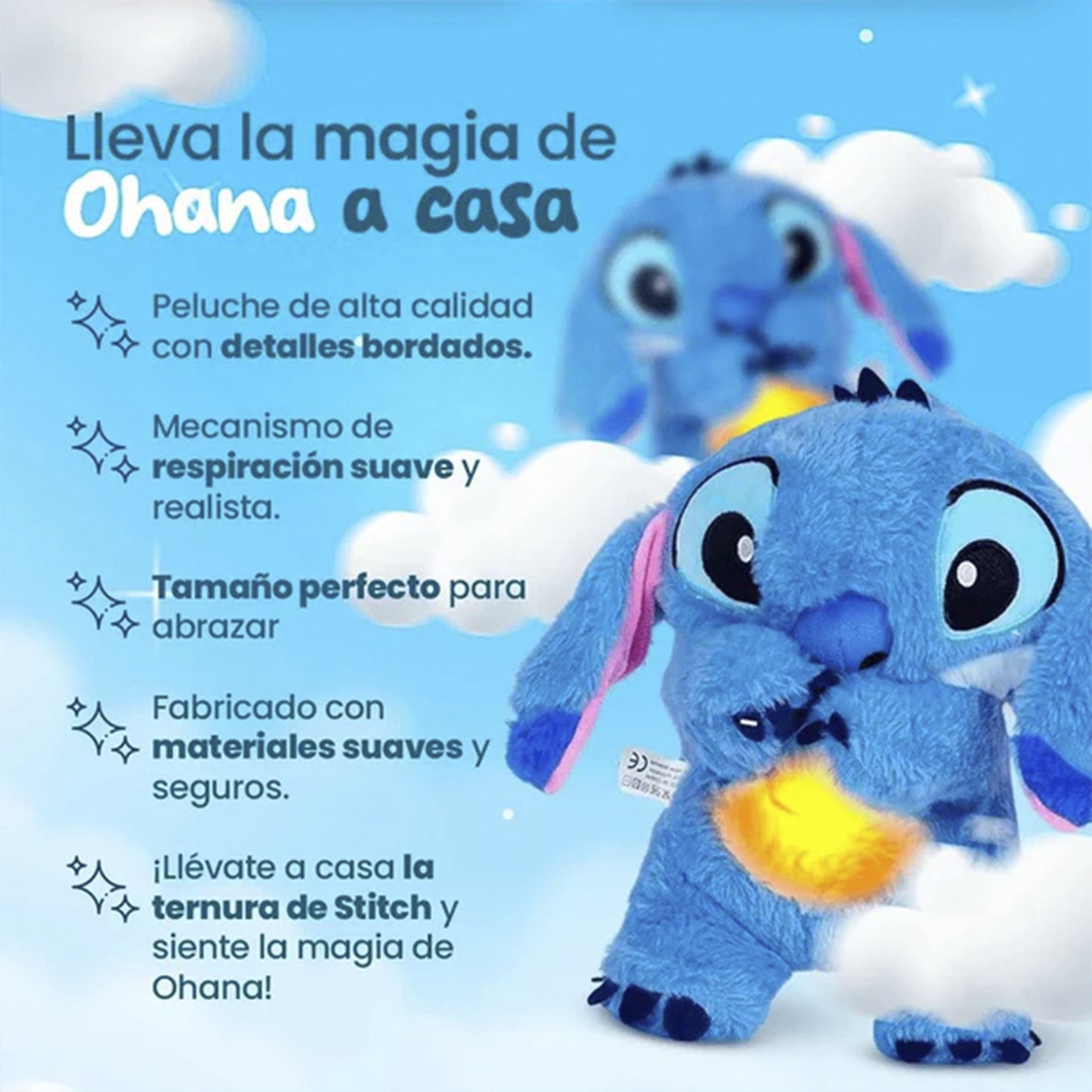 PELUCHE STITCH - EL AMIGO RELAJANTE