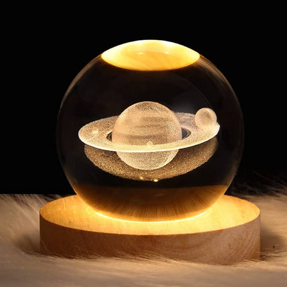 Lámpara Esferas de Cristal 3D