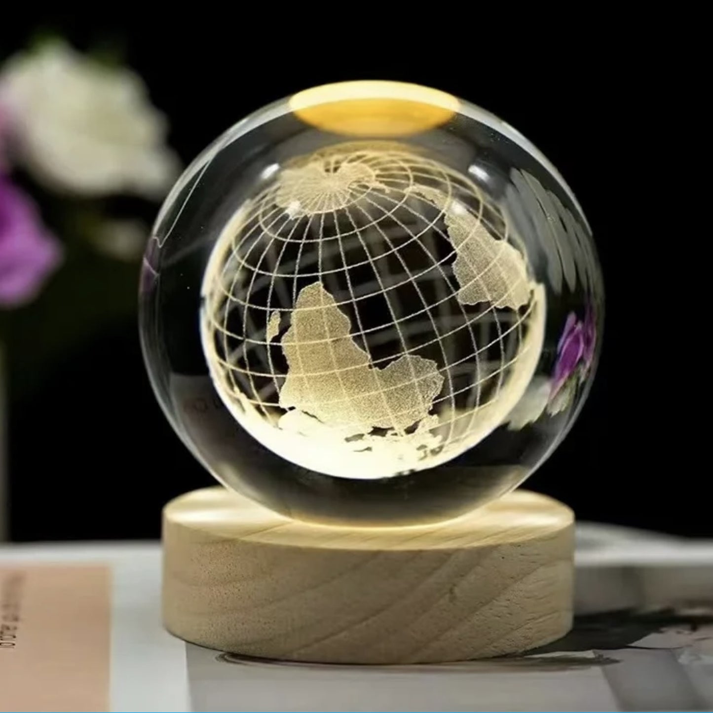 Lámpara Esferas de Cristal 3D