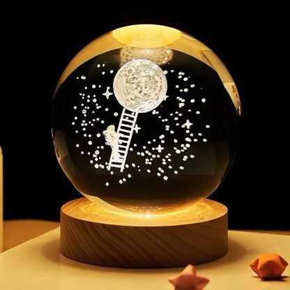 Lámpara Esferas de Cristal 3D