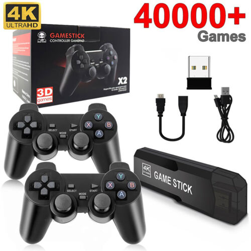 Consola Retro Game Stick X2 Plus 4K HD Psp Ps1 Sn64 30000 Juegos Incorporados Mandos Recargables - Consola Retro Game Stick X2 Plus 4K HD PS1 PSP SN64 30000 Juegos con Mandos Recargables